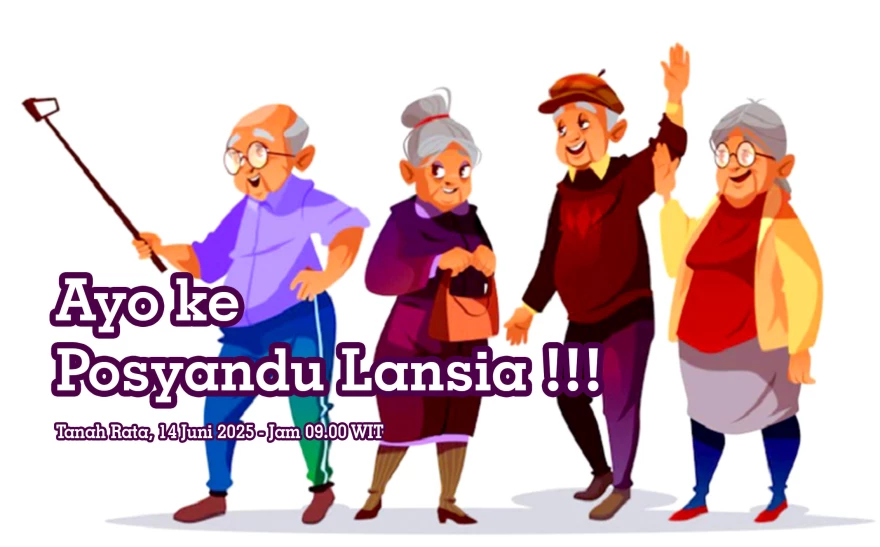PENGUMUMAN KEGIATAN POSYANDU LANSIA BULAN JUNI 2025