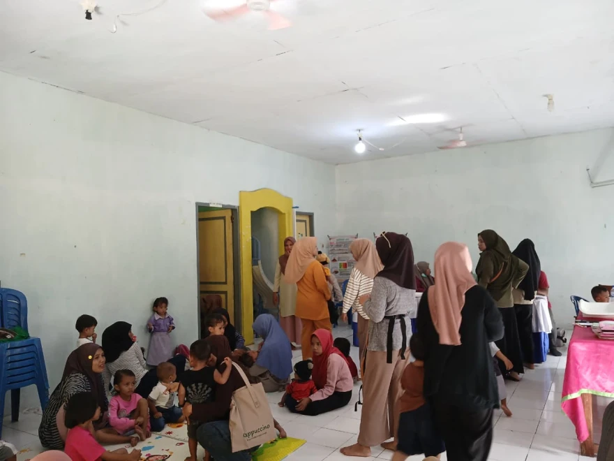 Posyandu Melati Tanah Rata Kembali Hadir di Bulan April Dengan Puluhan Balita dan Ibu Hamil Antusias Ikuti Pemeriksaan Gratis